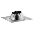 M&G Duravent M&G DuraVent 115056 6 dia. Adjustable Dead Soft Aluminum Flashing 0 by 12 to 6 by 12 - Galvanized 115056